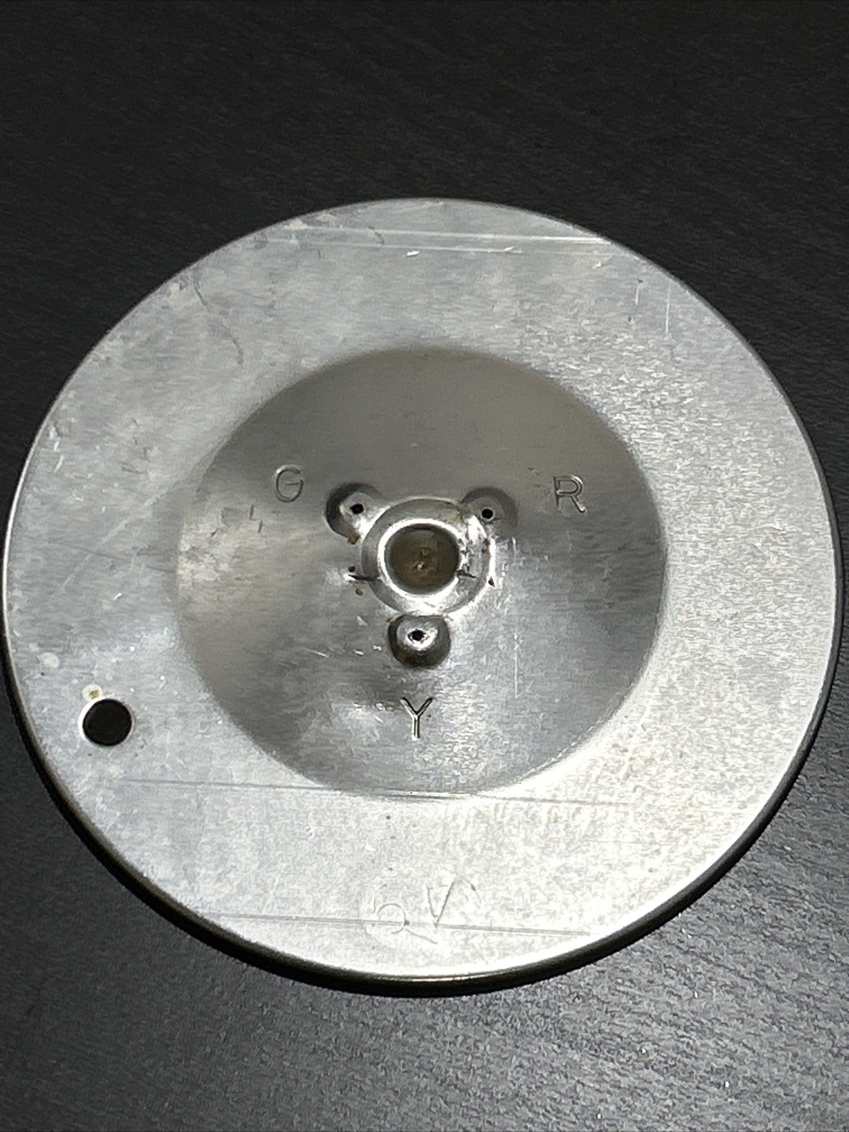 Older Unknown Model Round Car Side Mirror