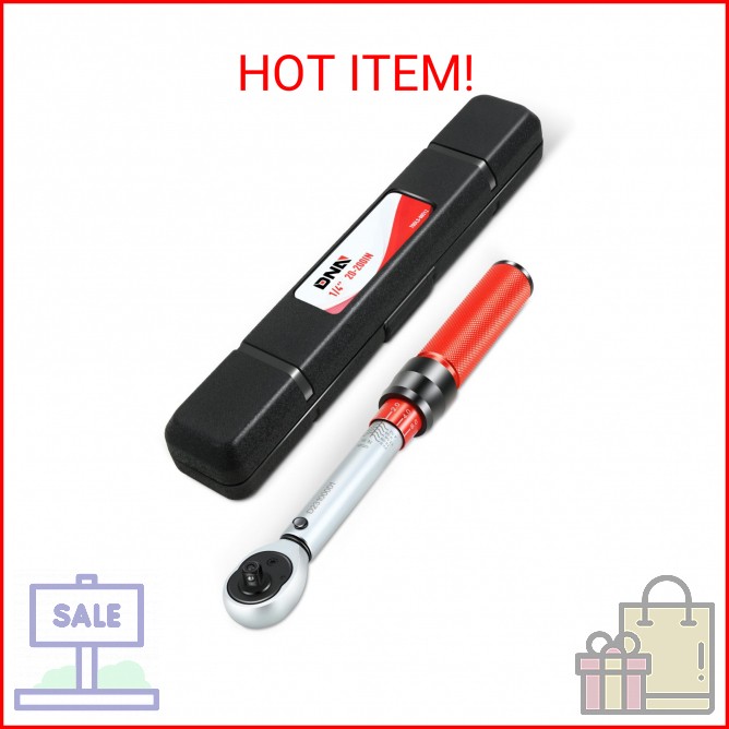 DNA MOTORING 1/4-Inch Drive Click Torque Wrench 20-200 IN.-LB / 2.26-22.6 N.M To