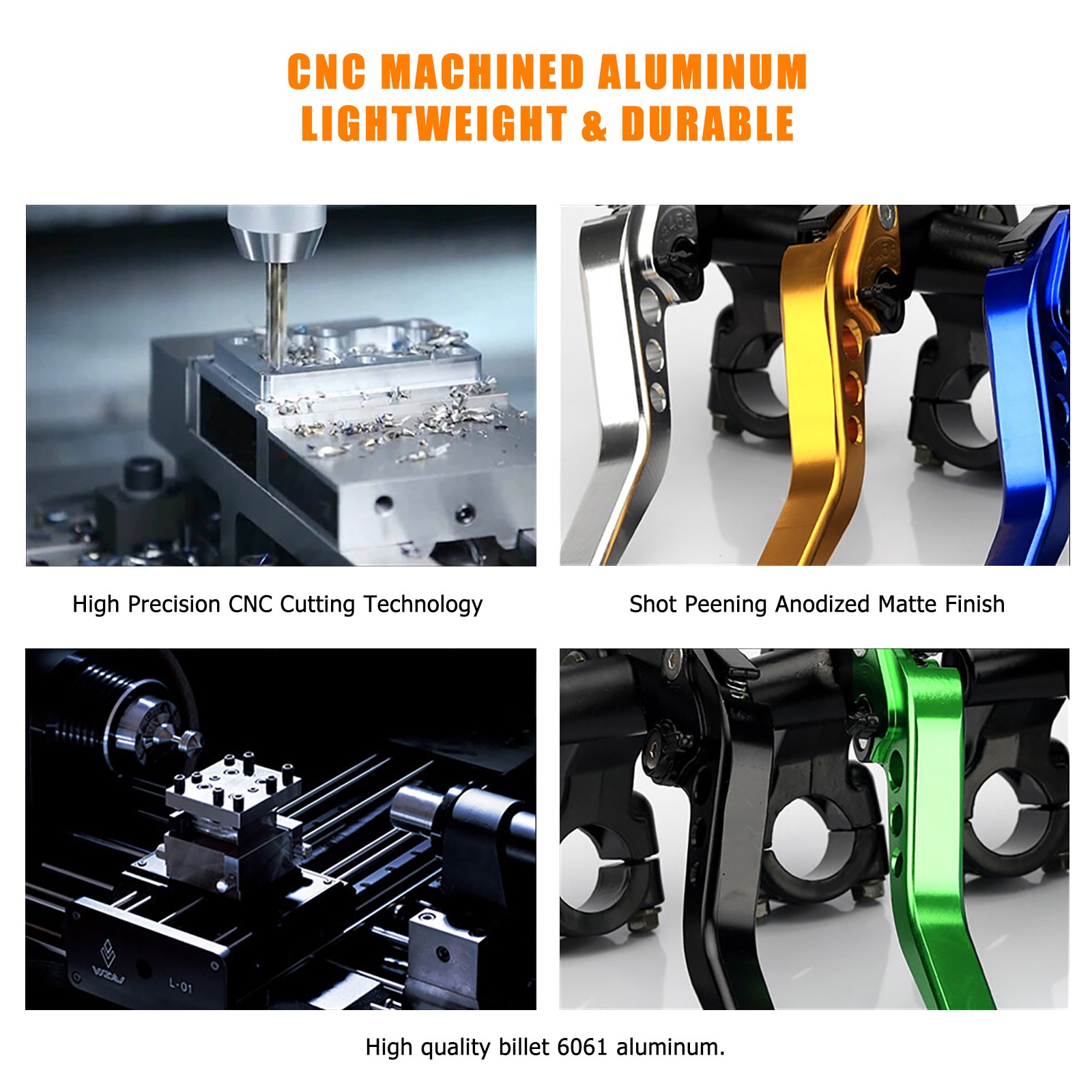 7/8″ 22mm Brake Master Cylinder Cable Clutch Lever Kits Motorcycle Dirt Bike ATV