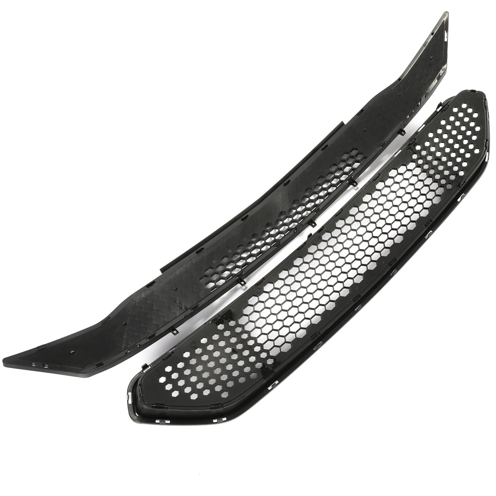 For 2018-2022 Ford Mustang Front Upper + Lower Grille Black Honeycomb Mesh