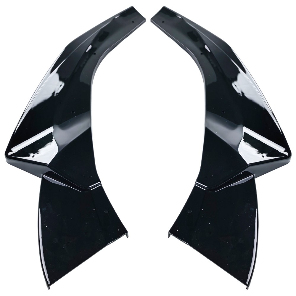 Front Bumper Lip Spoiler Splitter For Audi A5 S-line S5 2021-24 Gloss Black B9.5