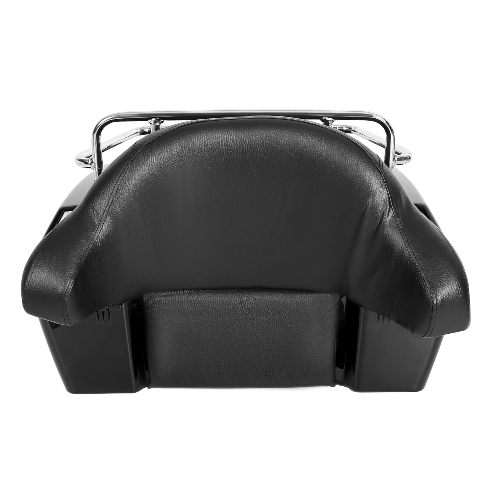 Hard Motorcycle Trunk Luggage Case Tail Box W/Backrest For Harley Yamaha Suzuki