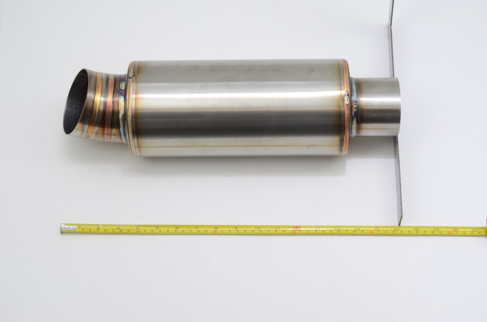 1320 Turn down dolphin muffler stainless steel universal 3″ inlet 3.5″ outlet