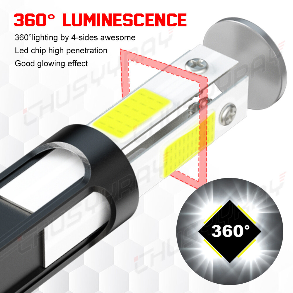 2X H13 9008 LED Headlight Super Bright Bulbs Kit 420000LM White Hi-Lo Beam 6000K