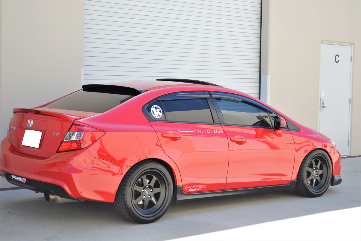 HIC USA 2012 to 2015 Civic 4dr vent shade window visor OEM injection quality