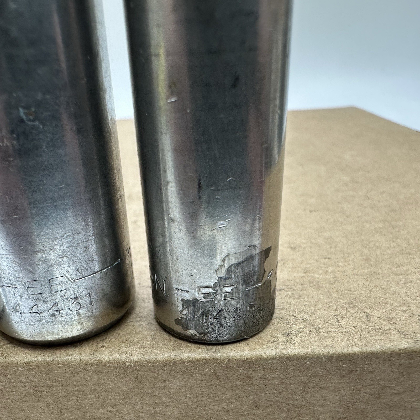 Craftsman Deep Socket Set 3/8” Drive EE Series 6 Point 1214,15,17mm USA Vintage