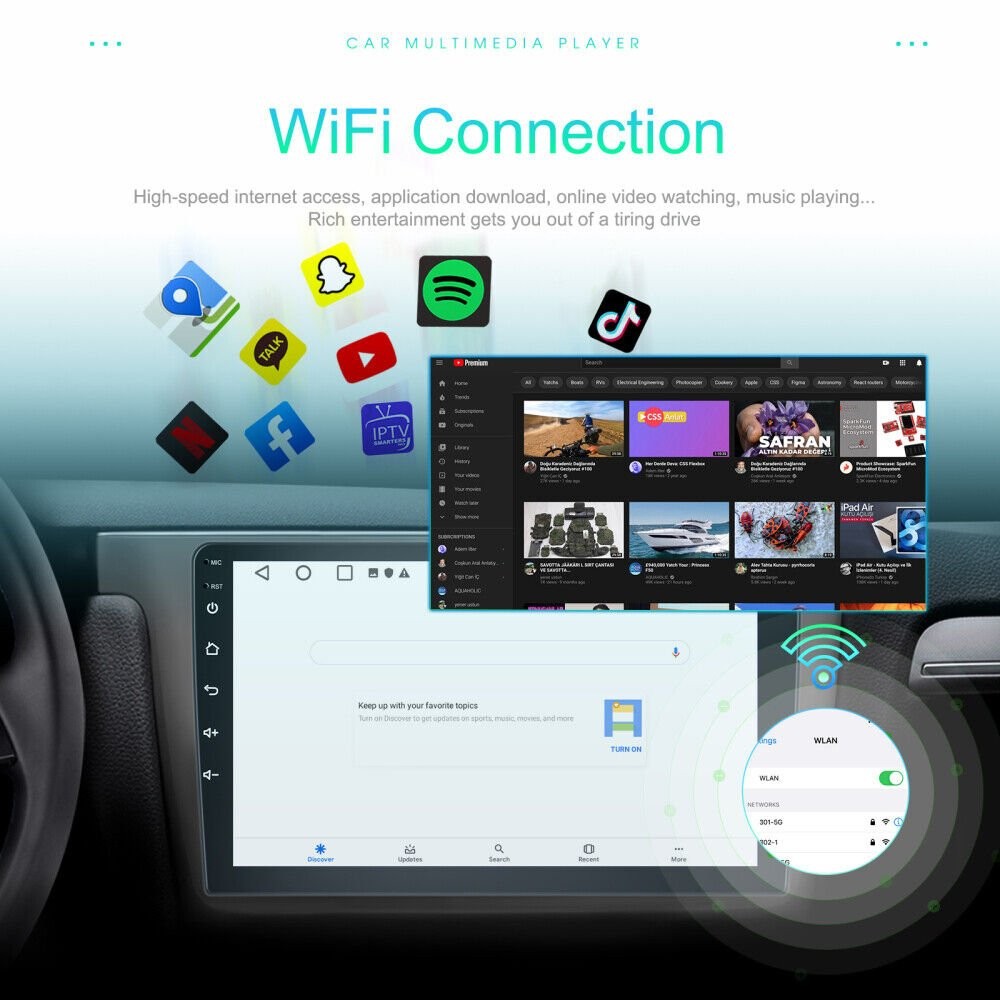 Car Radio For Dodge Caliber 2009-2012 Apple Carplay Android 15 GPS MP5 PLAYER FM
