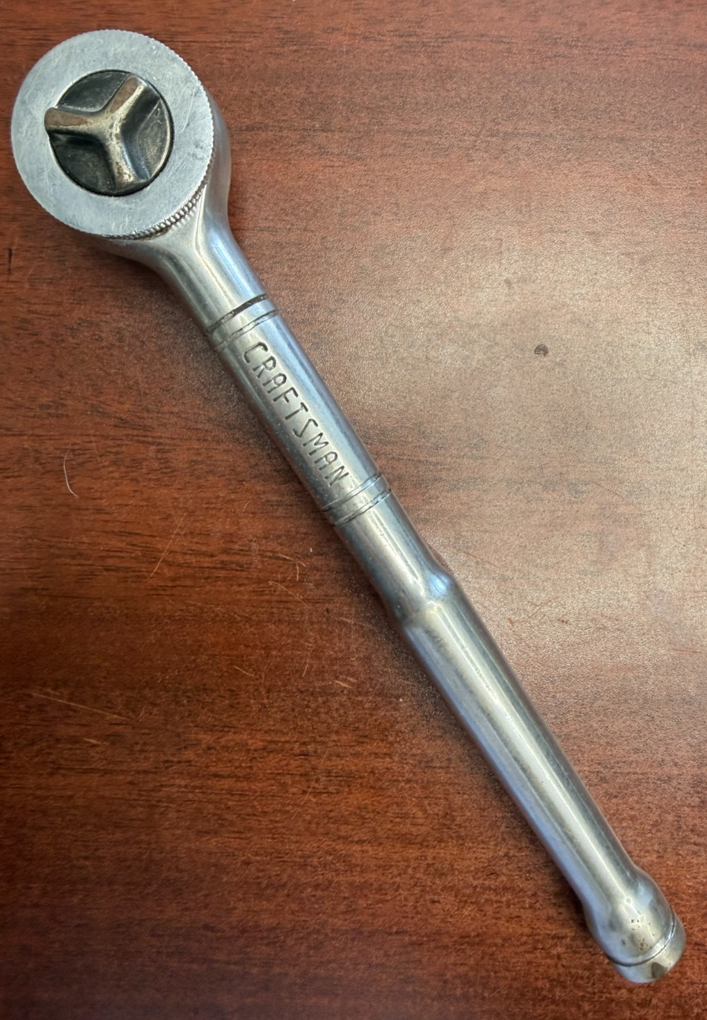 VINTAGE CRAFTSMAN 3/8 INCH DRIVE THUMBWHEEL RATCHET Socket Wrench 9-43796 B28