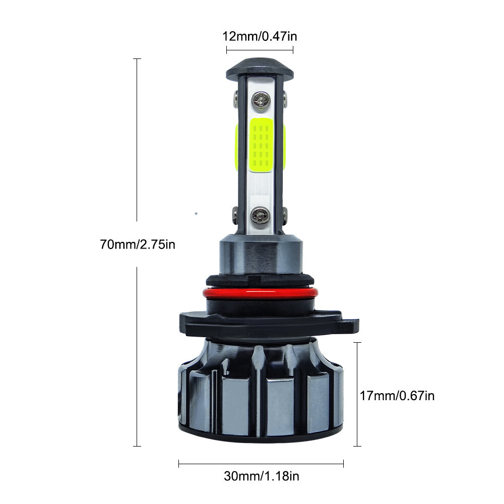 9005+9006 LED Combo COB LED Headlight Kit 360000LM Light Bulbs Hi/Low Beam 6000K