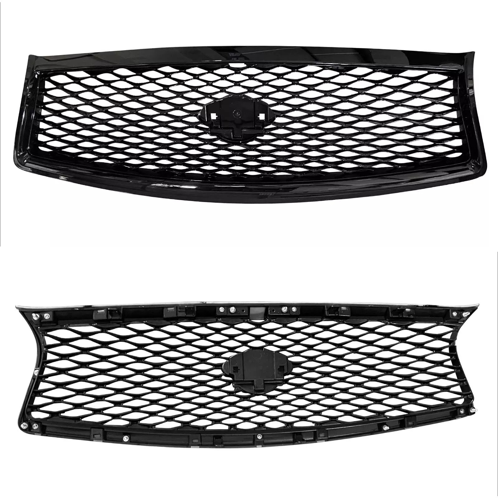 Fit 2014 2015 2016 2017 Infiniti Q50 JDM Front Bumper Upper black Grille Grill