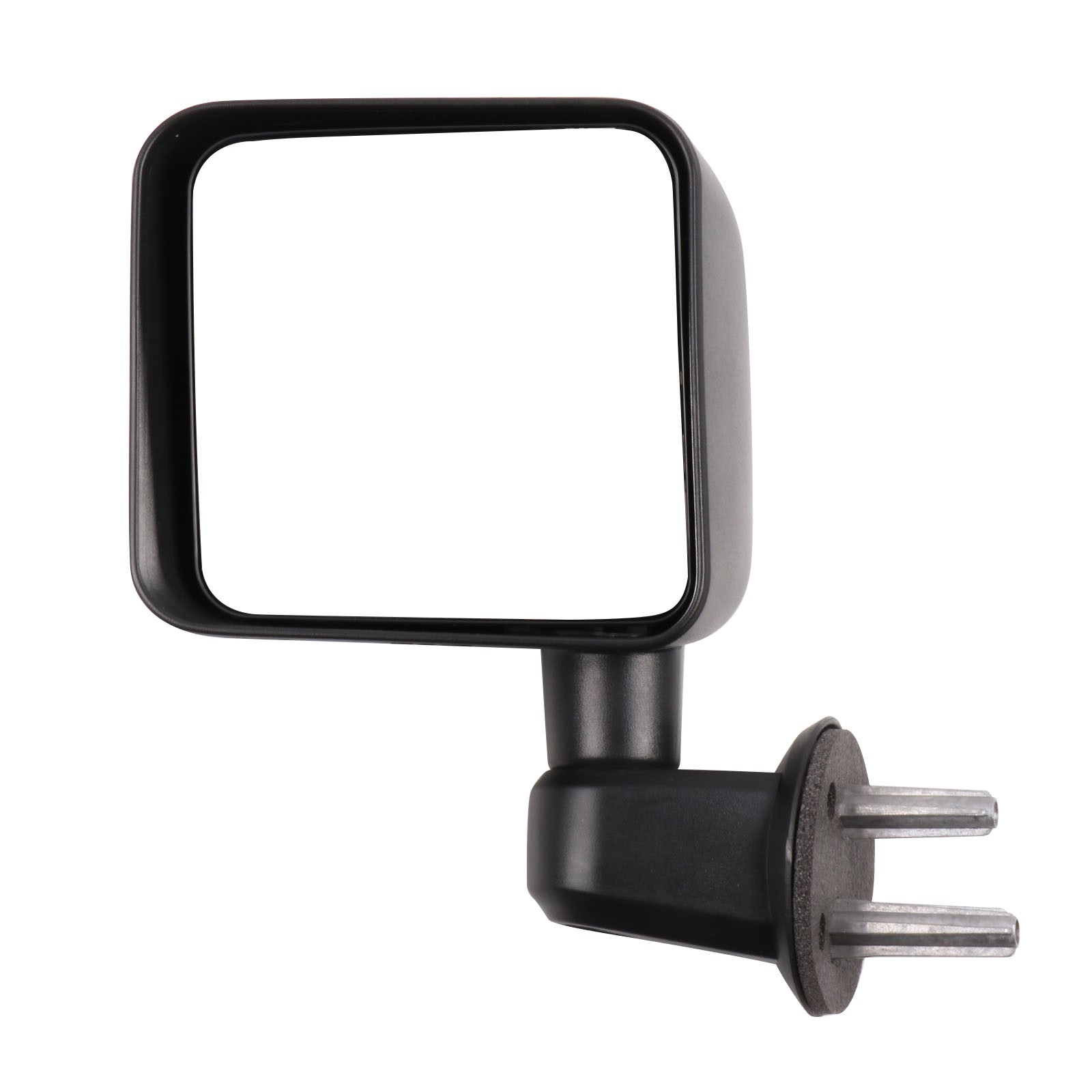 View Mirror Compatible With 2007-2017 Jeep Wrangler Left Side Manual Fold Black