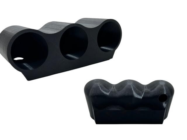 Universal Triple Gauge Pod Meter Mount 60mm Pod Black