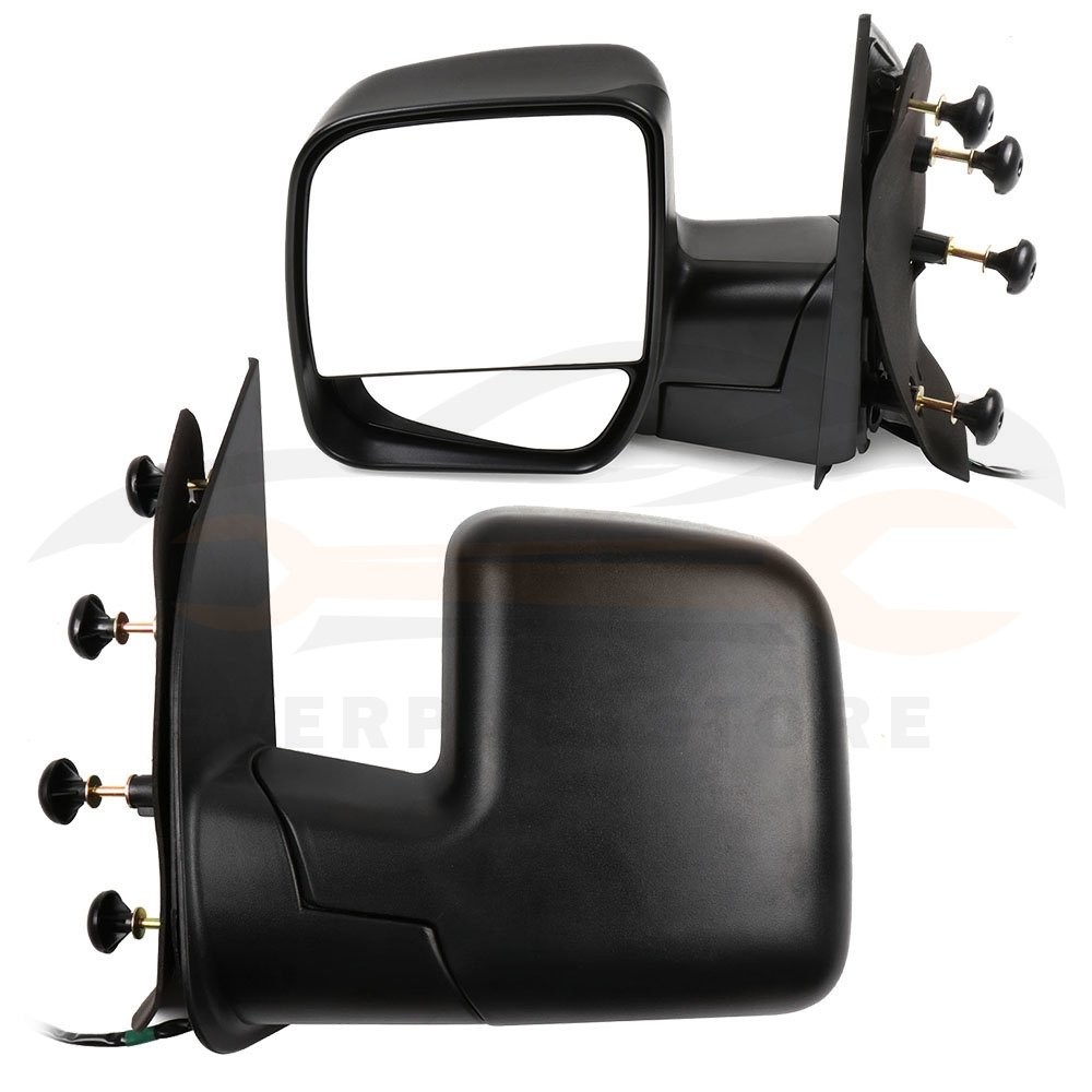 Pair Manual Fold Side View Mirrors For 2003-2013 Ford E-250 Fits Left Right Side
