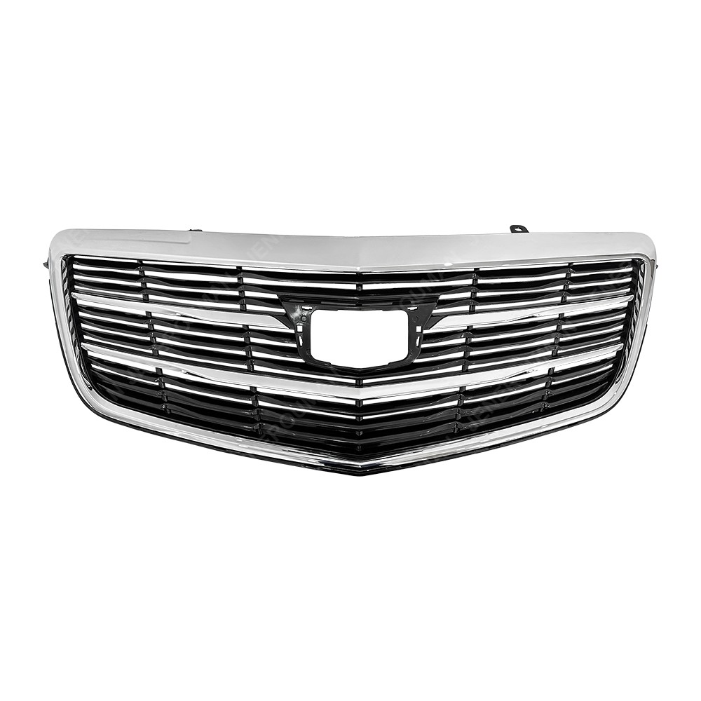 For 2015-2019 Cadillac ATS Front Bumper Upper Grille Chrome Black Grill 22879629