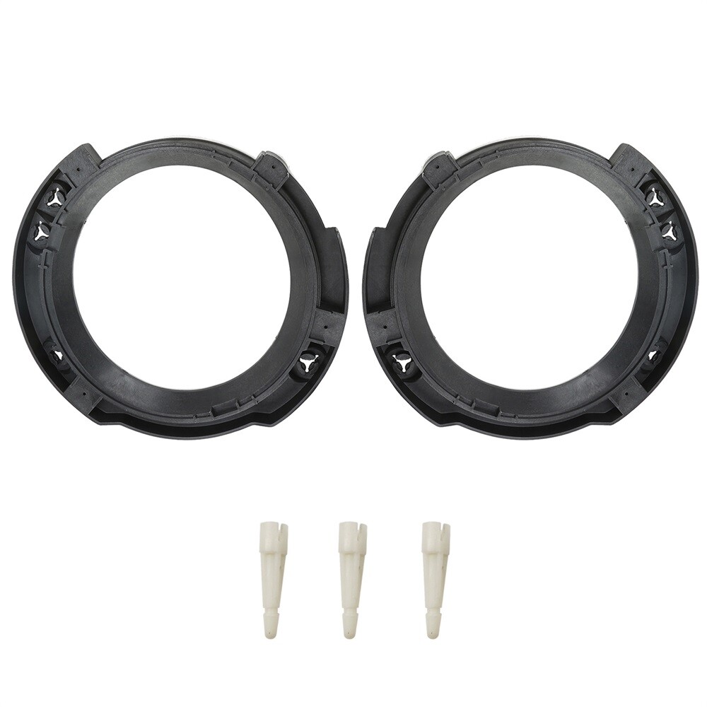 Steel & ABS Headlight Replacement Mount Ring Bracket For 07-18 Jeep Wrangler JK