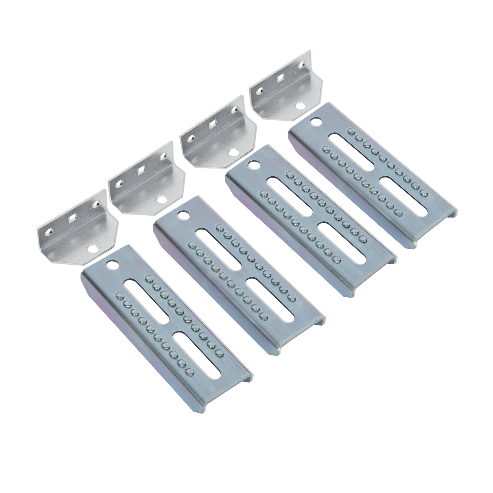 4× 8″ Galvanized Swivel Top Bunk Bracket Adjustable Boat Trailer 3×3