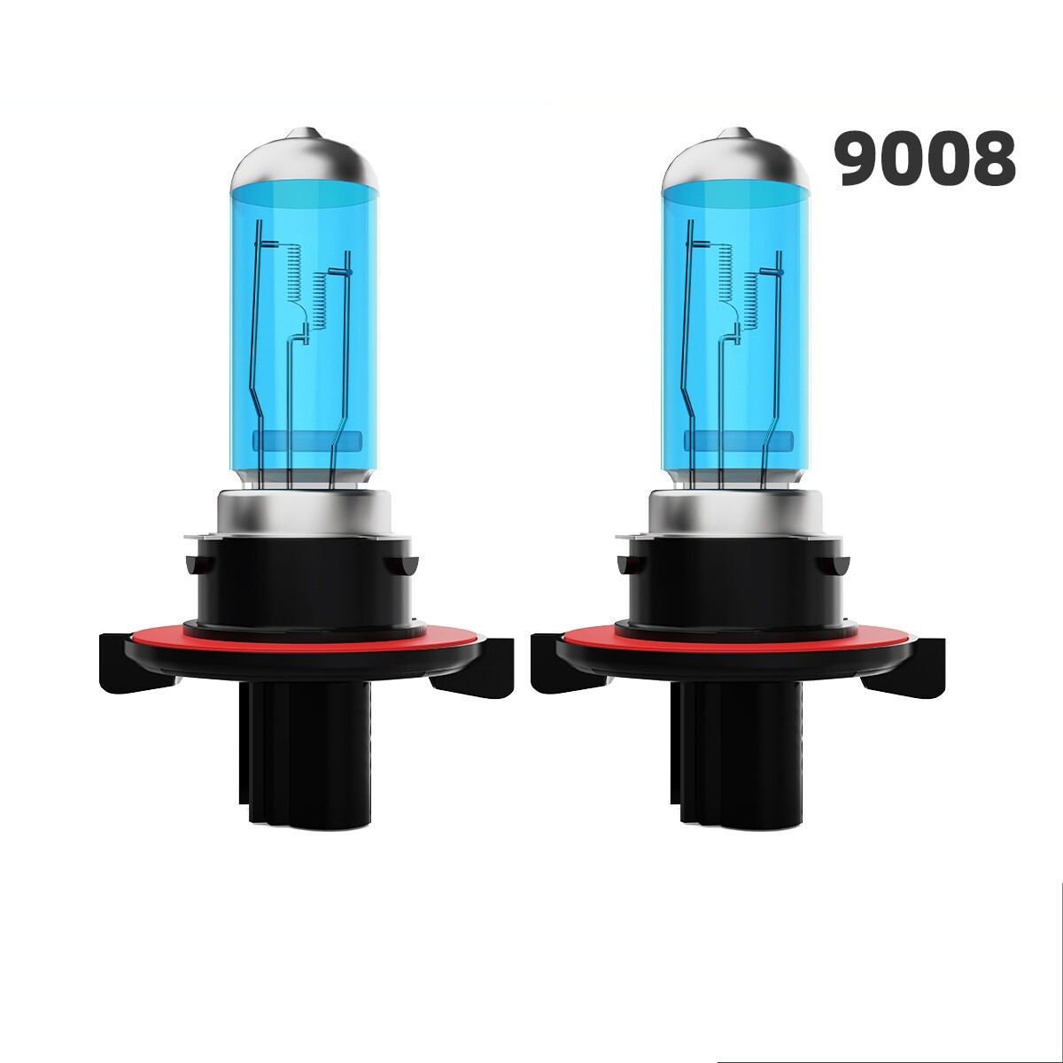 2PCS 9008 H13 Warm White Halogen Headlight Bulb Kit High/Low Beam 300% Bright US