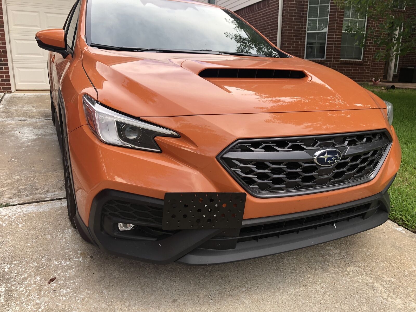 Bumper Tow Hook License Plate Mount Bracket For Subaru WRX & WRX STi 2022-2024