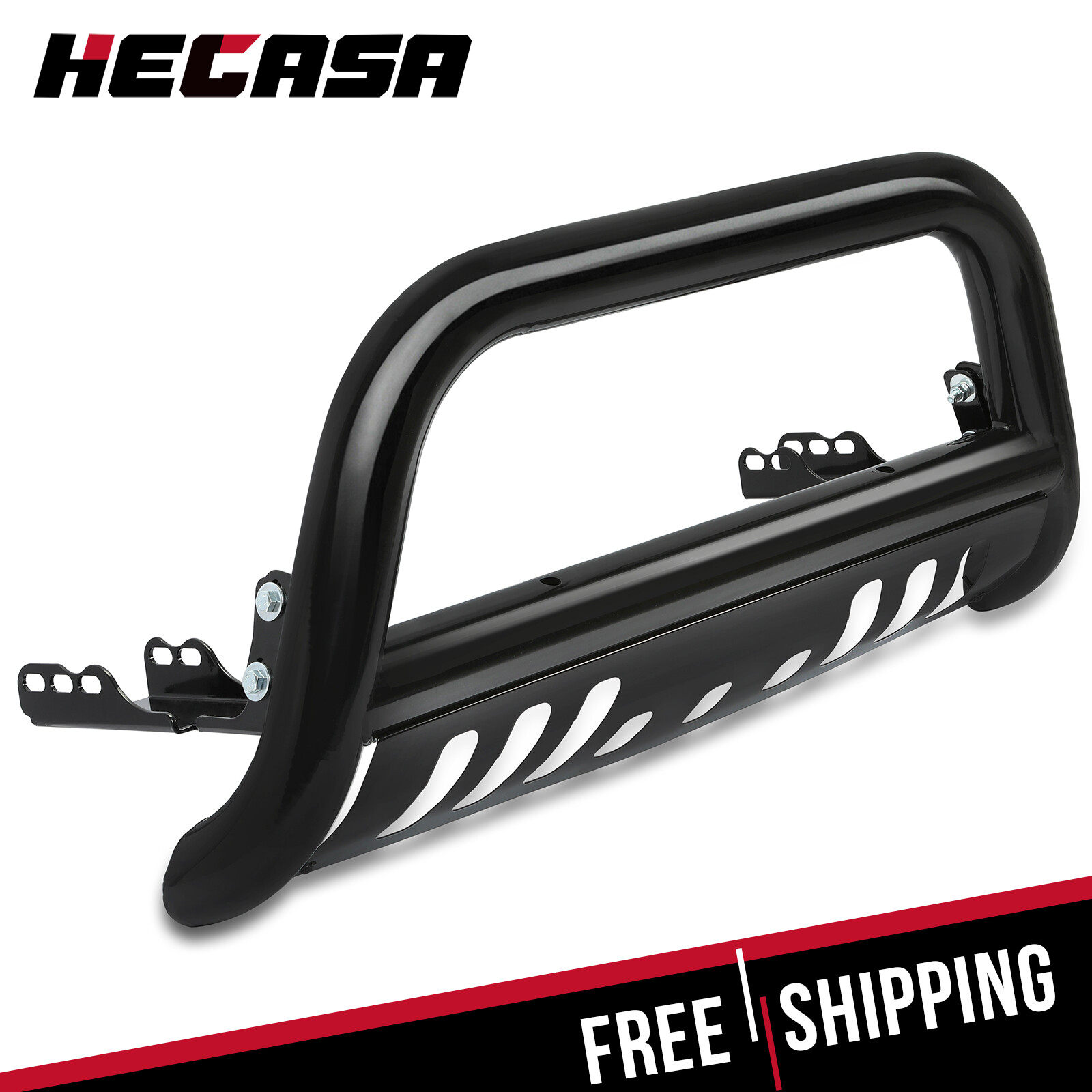 For 2007-2018 Silverado/GMC Sierra 1500 3″ Bull Bar Grille Guard Front Bumper