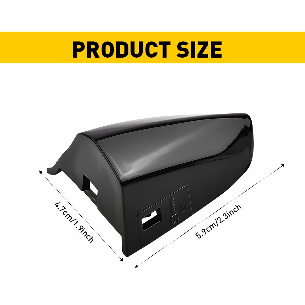 DOOR HANDLE KEY LOCK COVER BEZEL FITS FORD MUSTANG 2015-2022 DRIVER LEFT LH SIDE