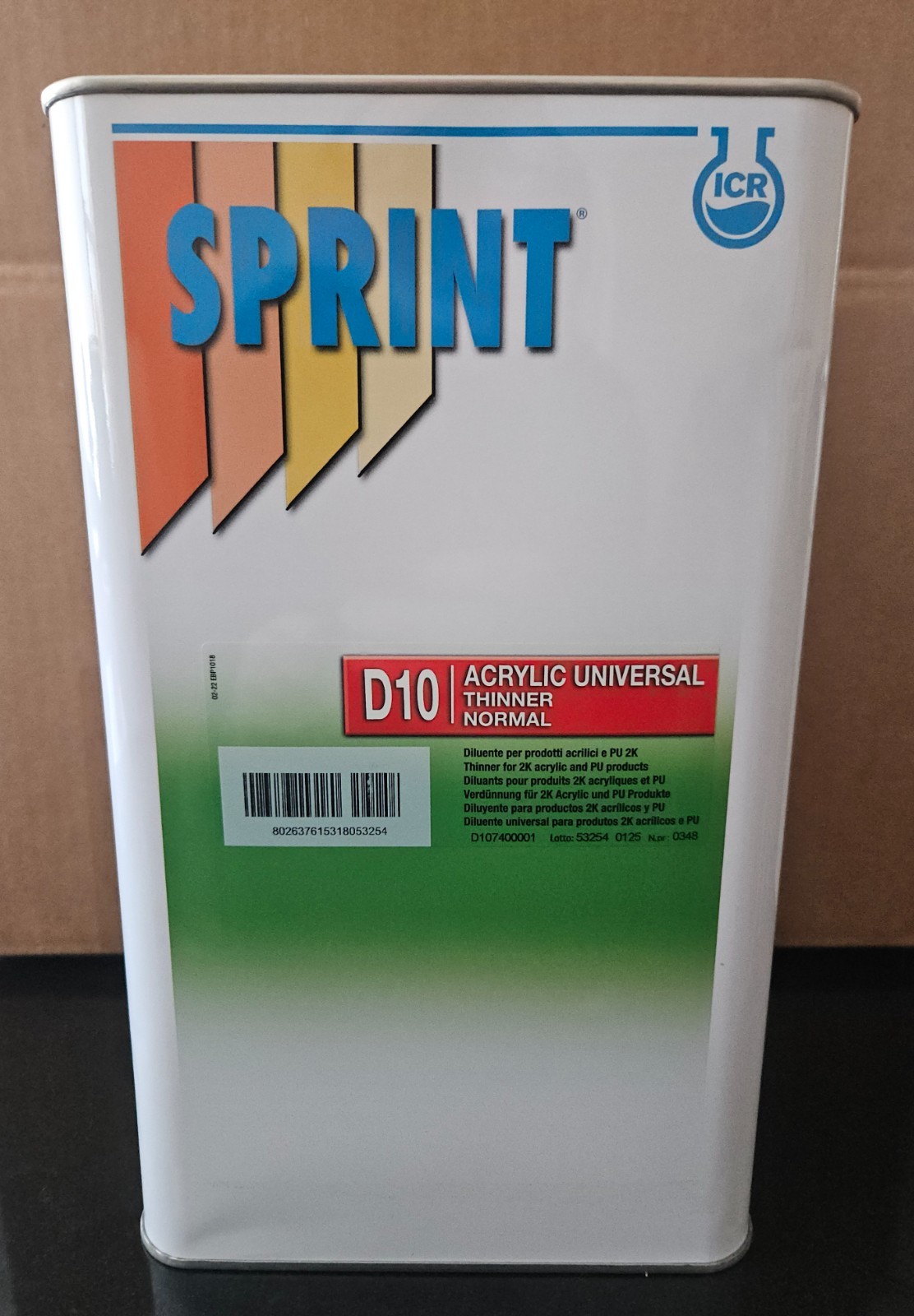 SPRINT D10 URETHANE REDUCER MEDIUM 5L MADE IN ITALY PPG