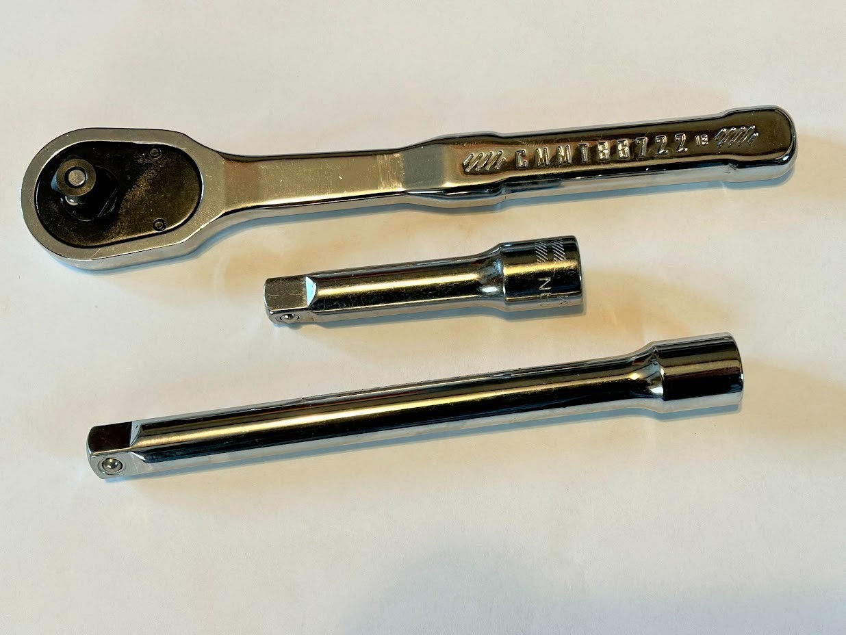 CRAFTSMAN 3/8-in Dr Quick-Release Ratchet CMMT86722+ 2 Extensions