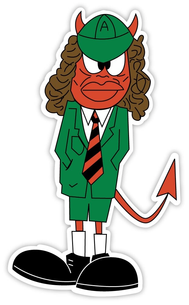 AC DC ACDC Angus sticker decal 3″ x 5″
