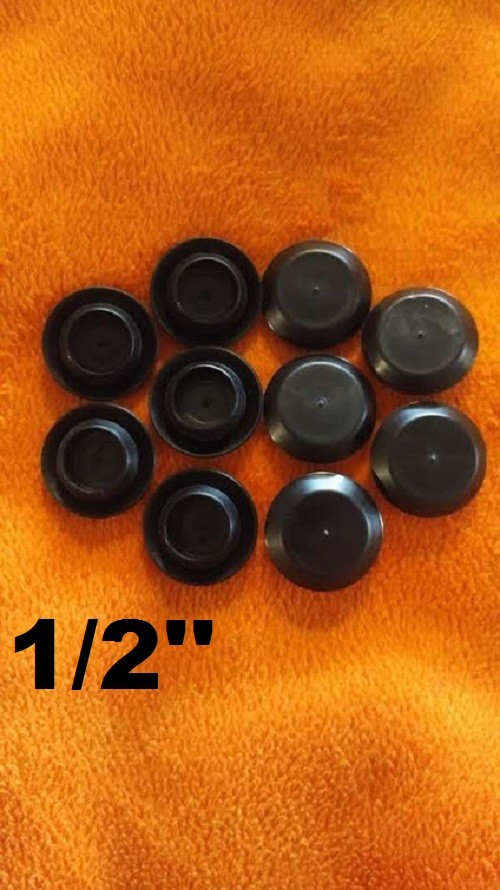 1/2 inch sheet metal auto body plastic panel flush fit fender hole plug qt(10)f