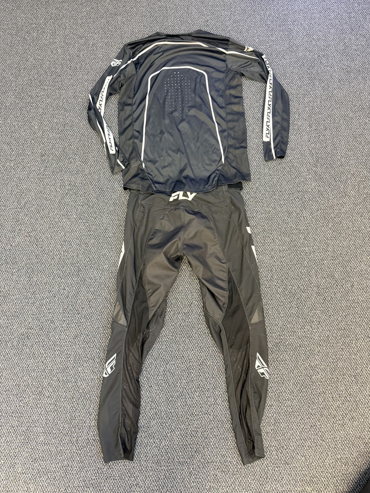 Fly Racing Rayce Pants Jersey 34 Large Black Used Once BMX Racing Gear