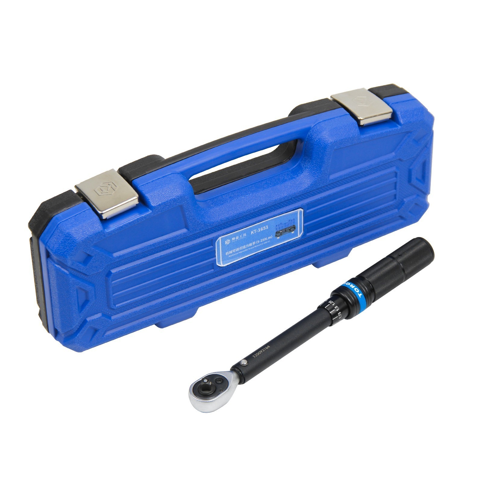 1/4″ Drive Adjustable Click Torque Wrench 5-25 Nm Dual Range Scales for Car