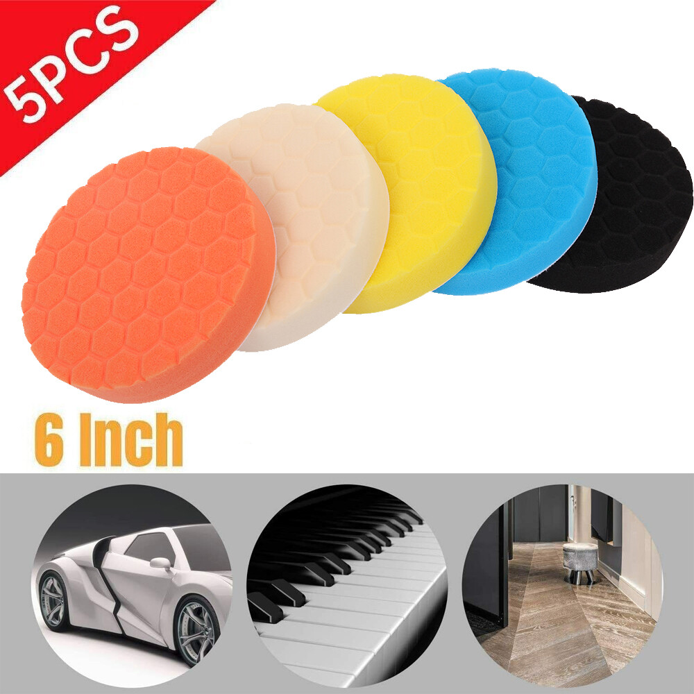 Polishing Pad 6 inch Car Foam Buffer Polisher Waxing Finishing Buffing Wheel Kit