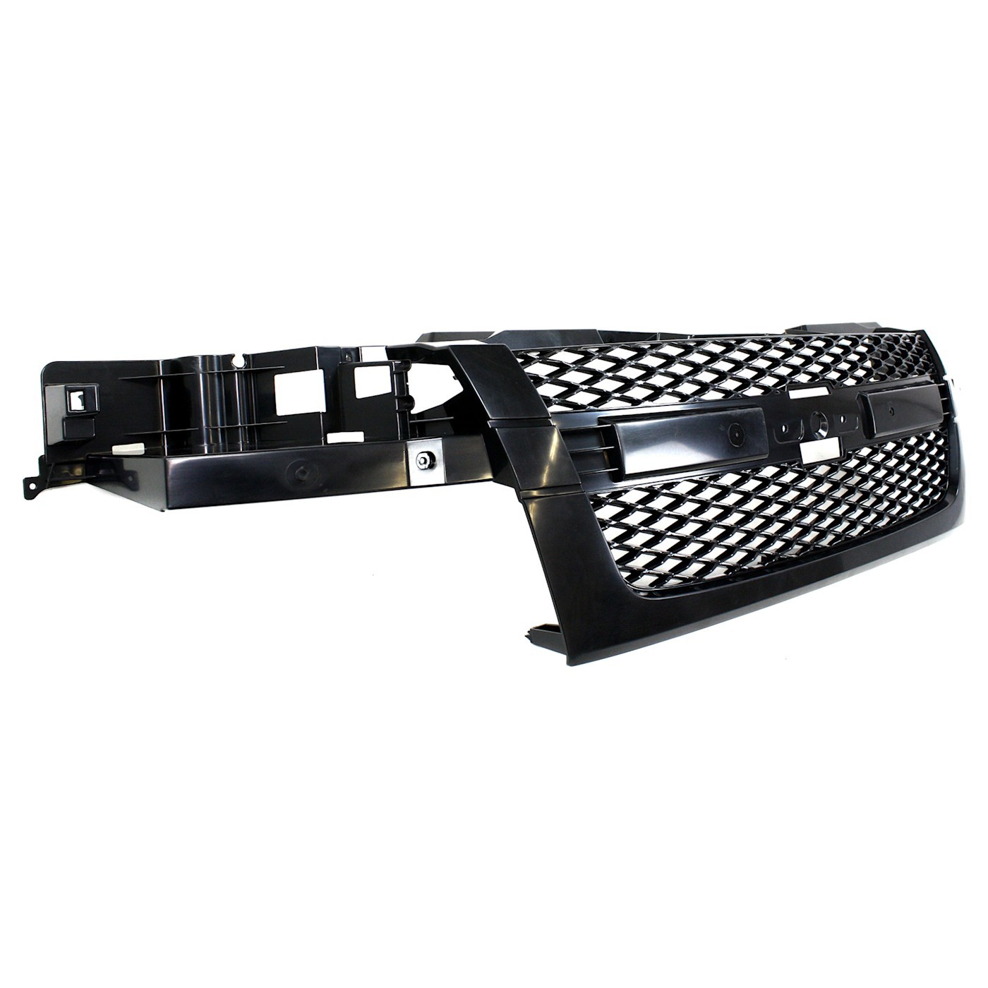 Grille Assembly For 2004-2012 Chevrolet Colorado With Emblem Provision Dark Gray