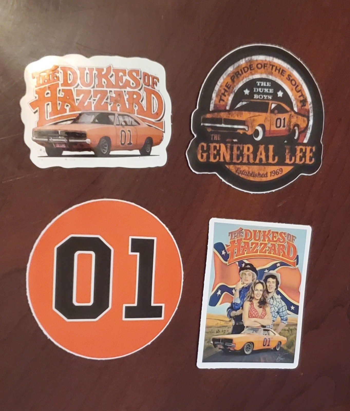 The Dukes of Hazzard General Lee 69 Dodge Charger Stickers (4) *5* YEAR WARRANTY