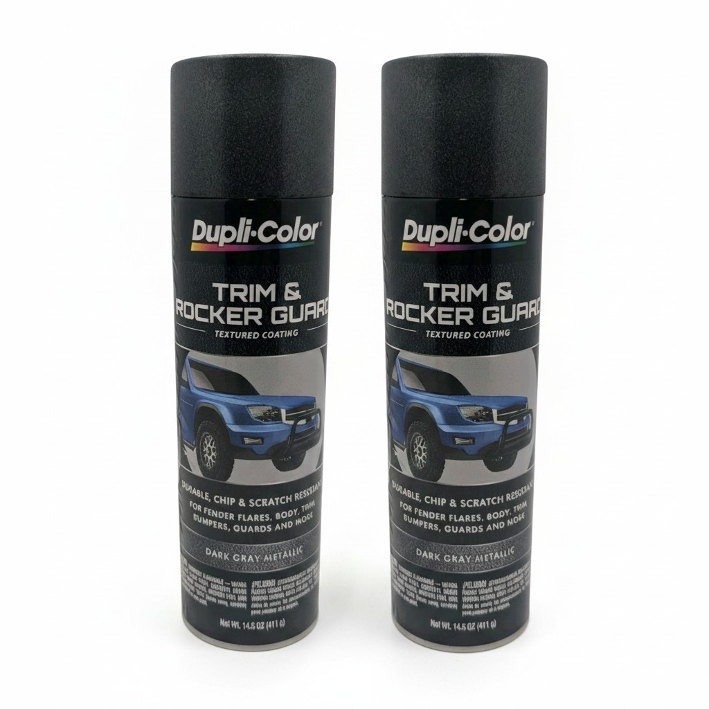 Dupli Color Rocker Guard Dark Gray Metallic Spray Coating RGA102 – 14.5oz 2 Pack