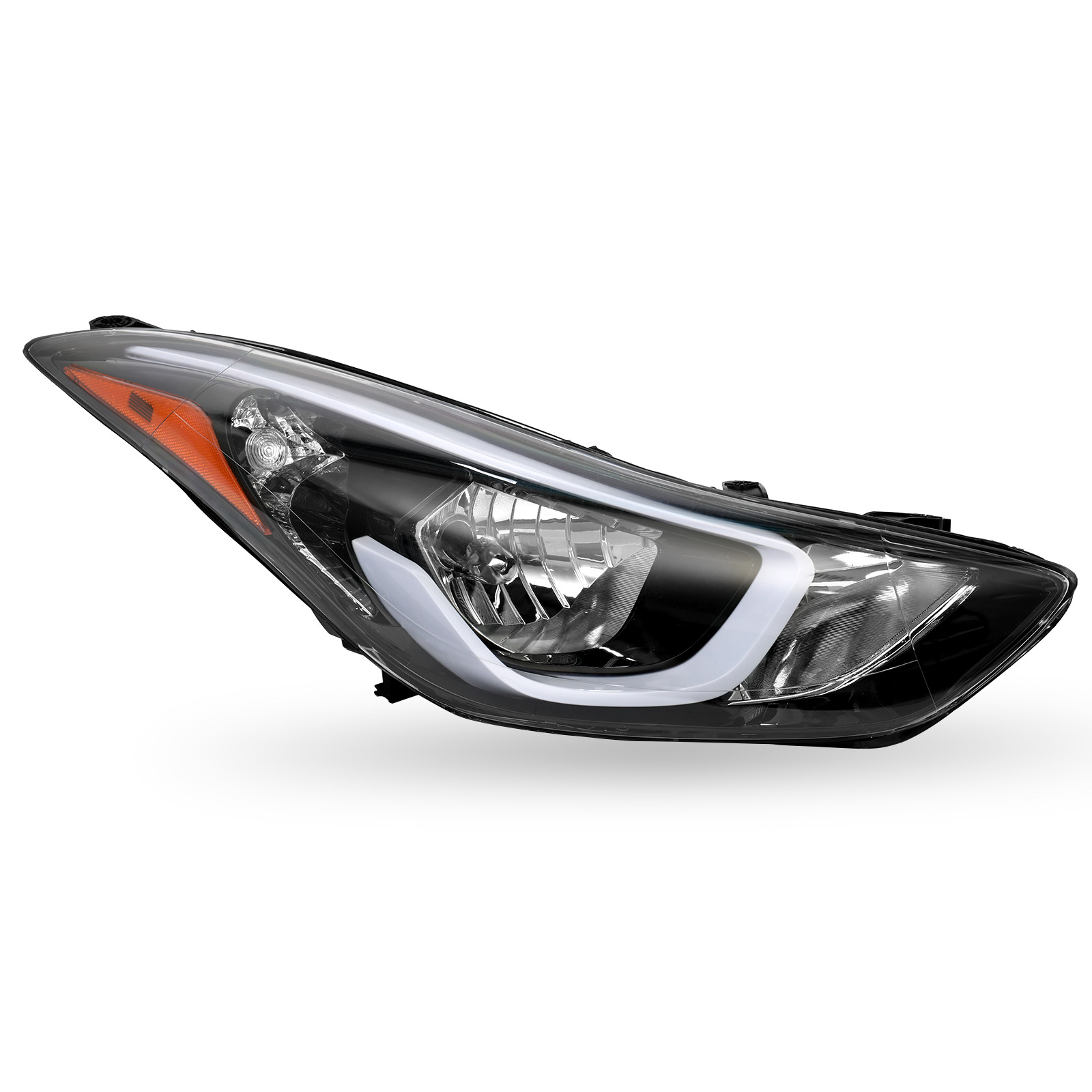 Pair Fits 2014 2015 2016 Hyundai Elantra Headlight Assembly Left Right W/Bulbs