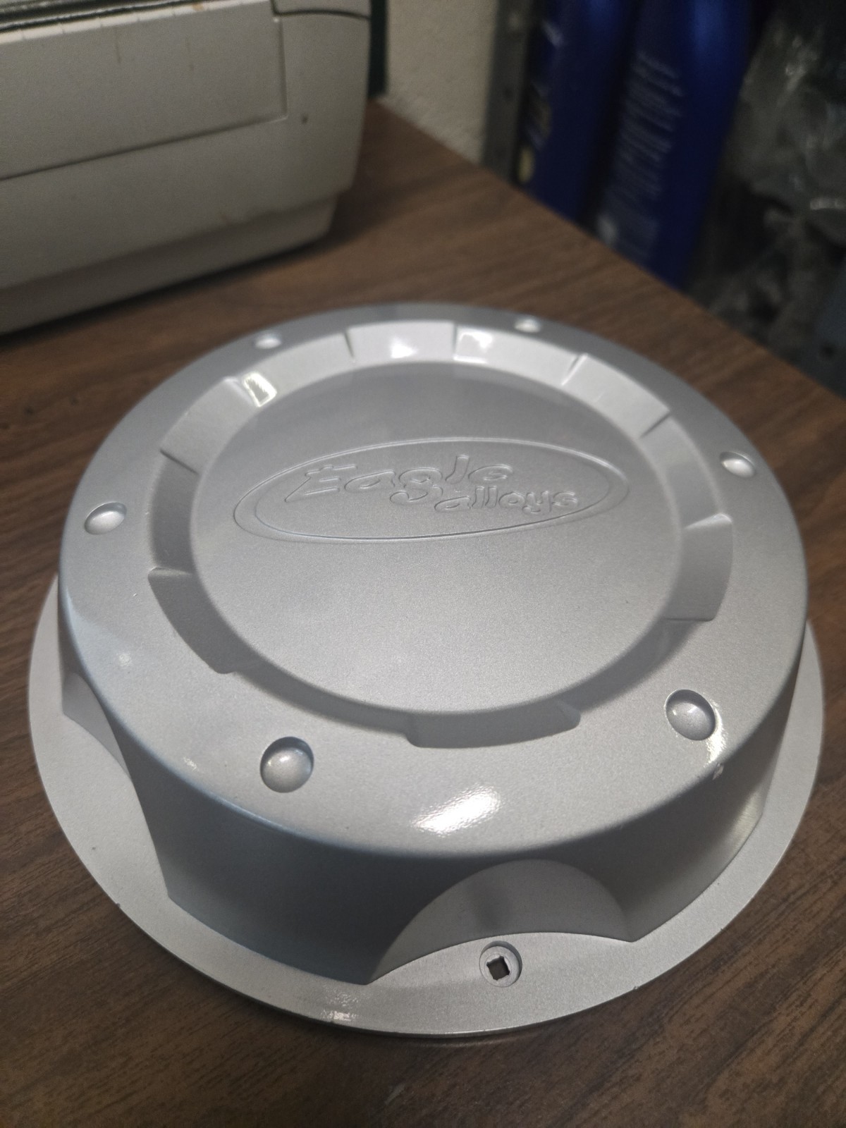 EAGLE ALLOYS BOLT ON CENTER CAP 3144 SCREW ON NEW SILVER