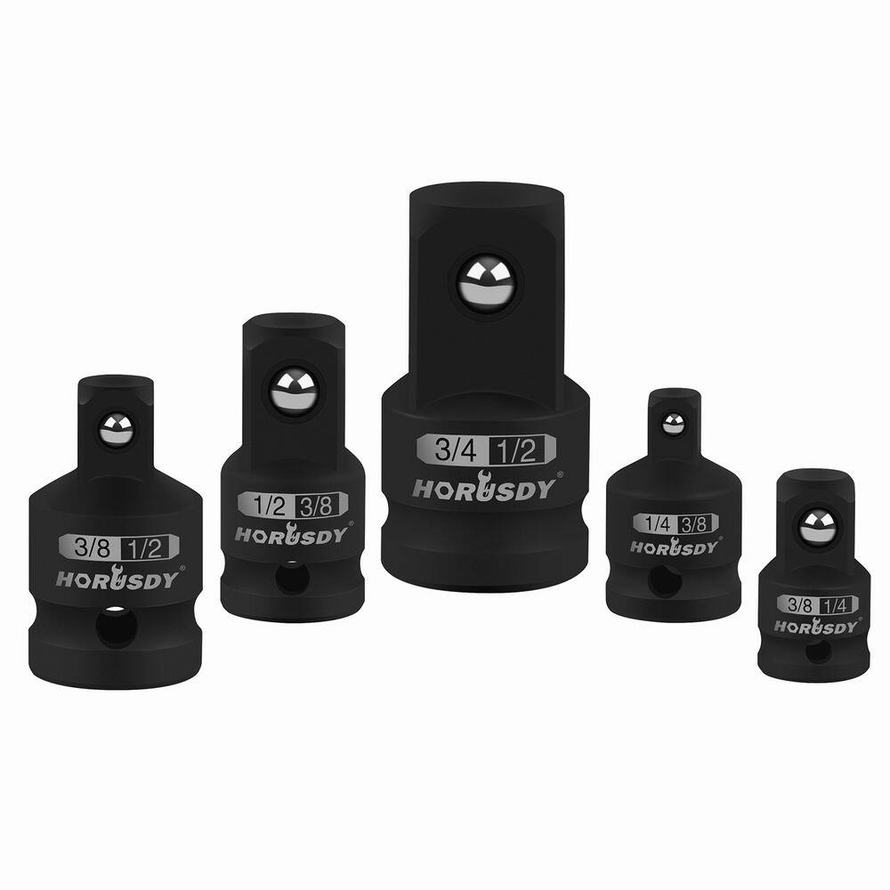5PC Air Impact Socket Adapter Reducer Set Ratchet 1/4″ 3/8″ 1/2″ 3/4″ Drive Tool