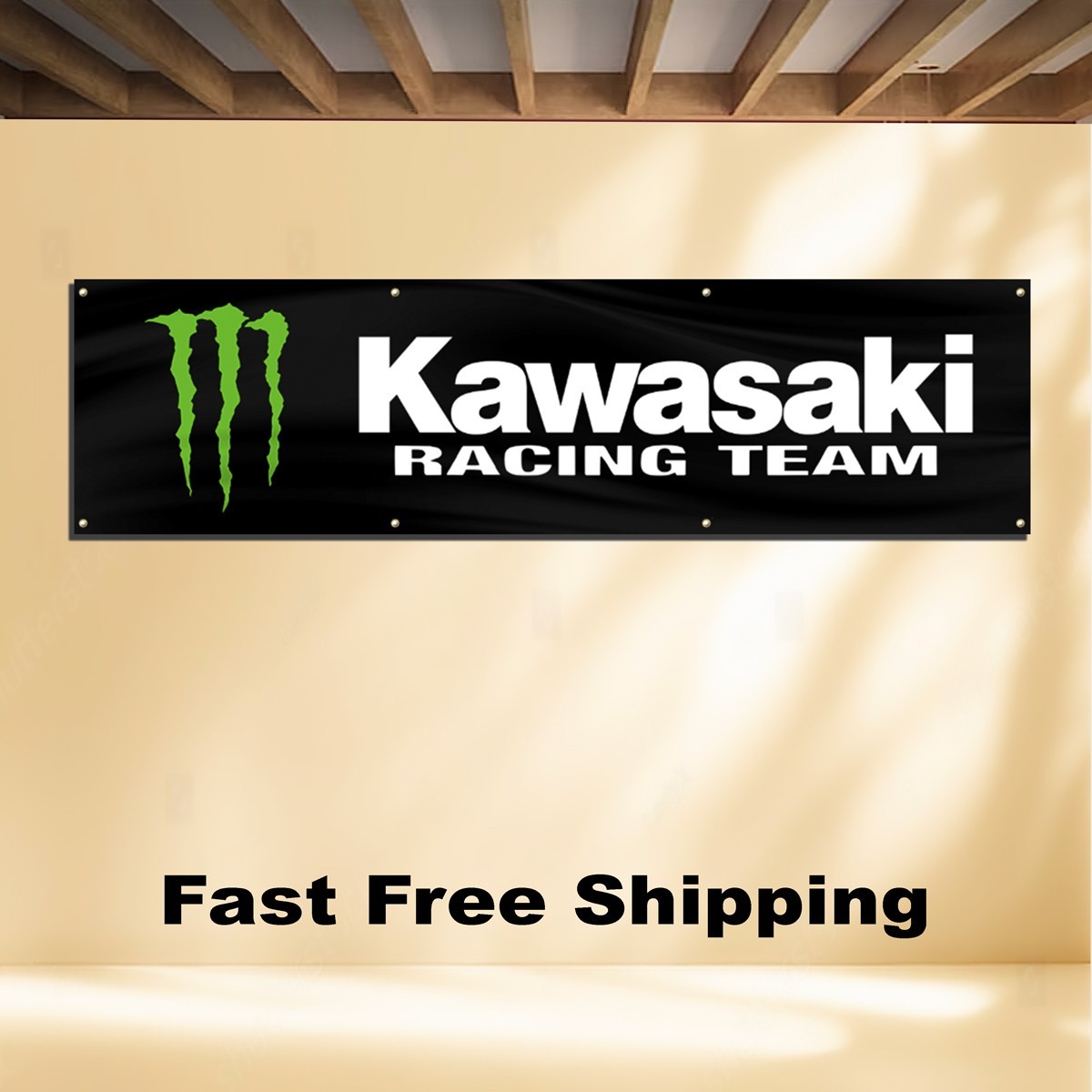 KAWASAKI 2’X8′ BANNER FLAG