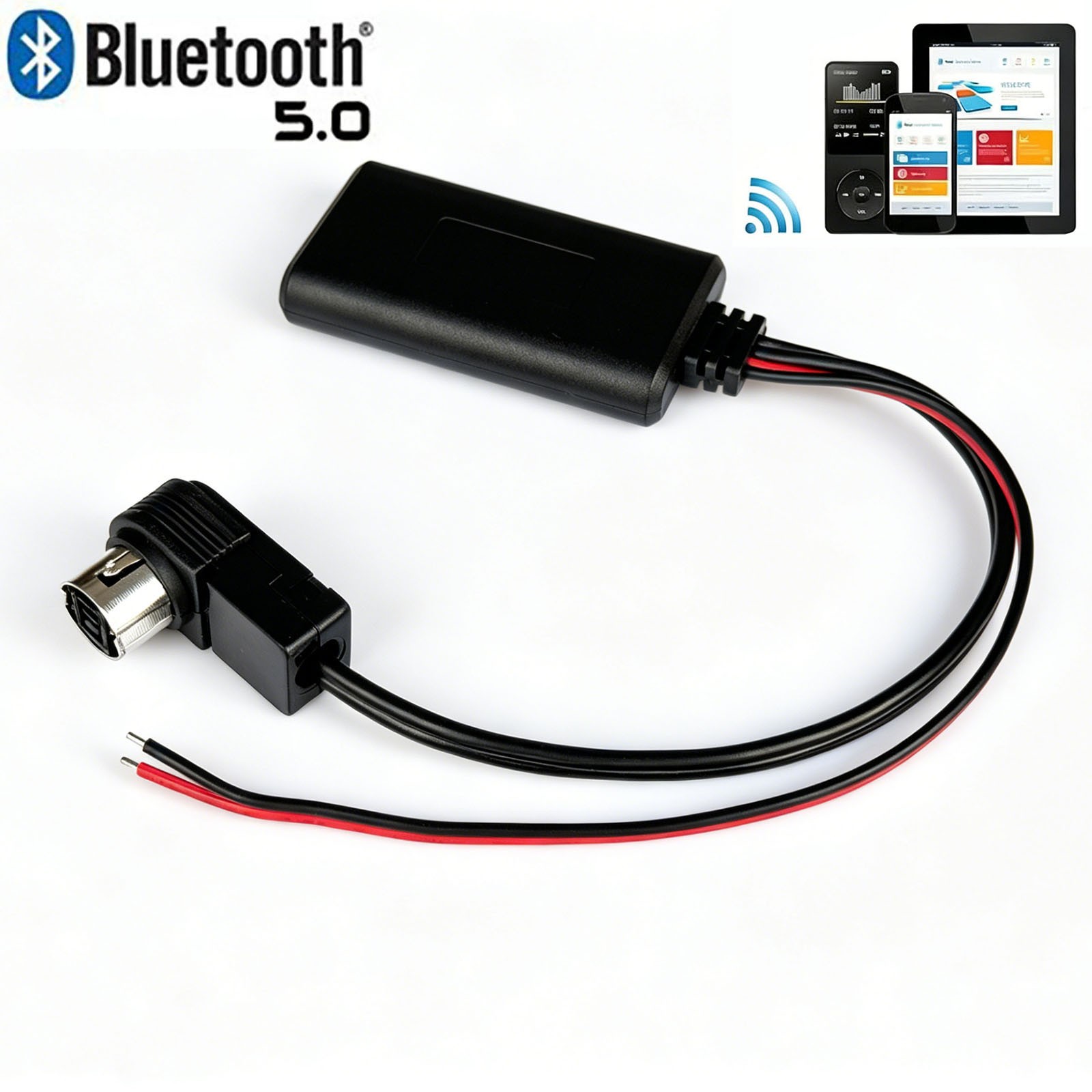 Bluetooth 5.0 Adapter Aux Cable For ALPINE CDA-9805 CDA-9807 CDA-9811 CDA-9811R
