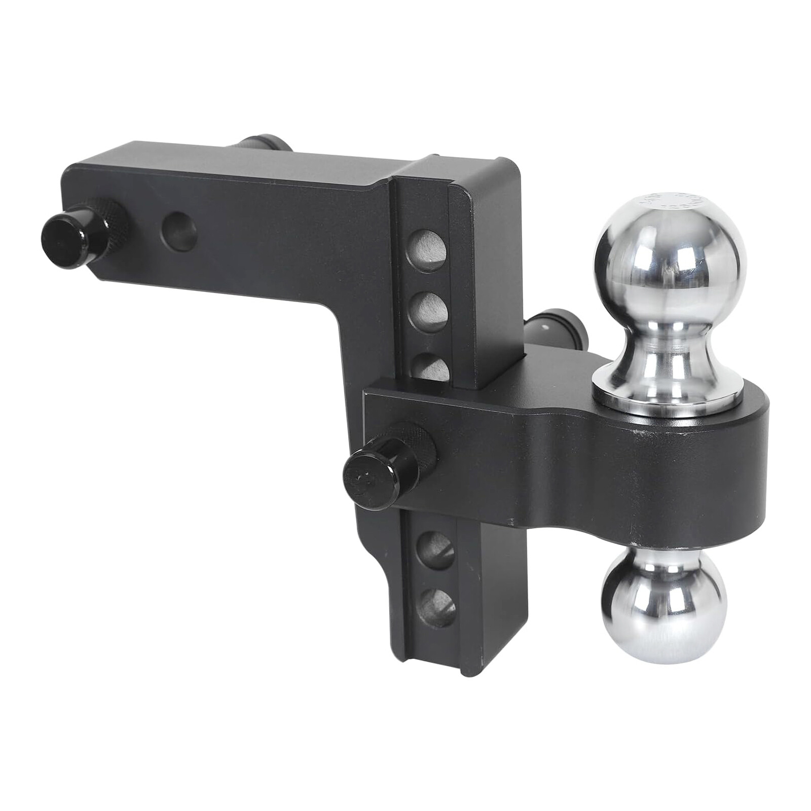 2″ Receiver Trailer Hitch 6″ Drop Tow Hitch Adjustable Dual Ball Mount 12500lb