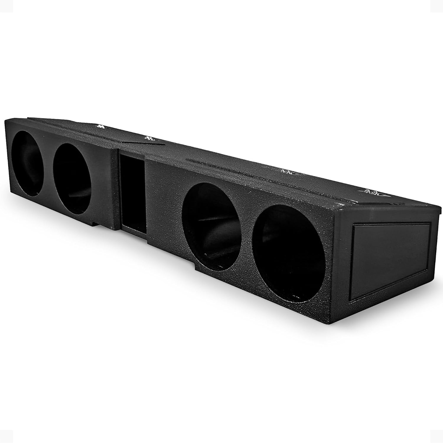 QUAD FRONTFIRING 8″ SUB BOX for 2007-CURRENT CHEVY SILVERADO/GMC SIERRA CREW CAB