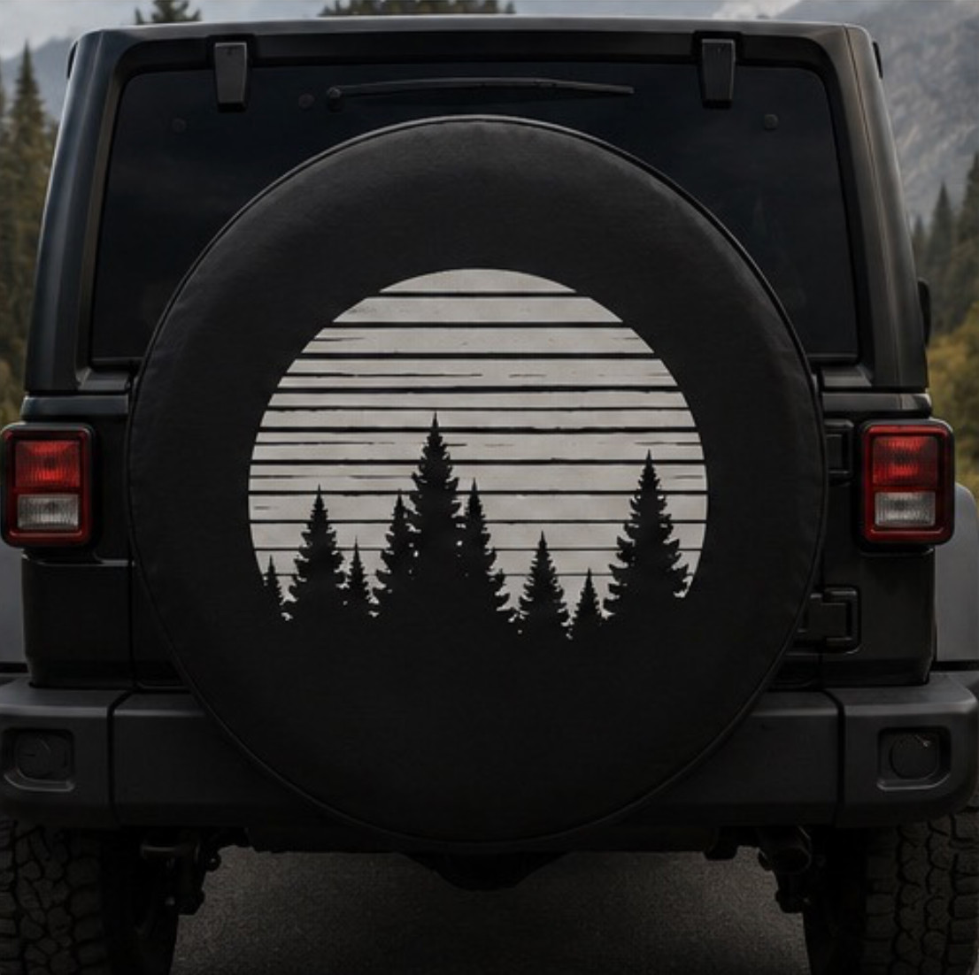 Custom Spare Tire Cover Oversized Up To 35 Inch Wheels With/Without Camera Hole