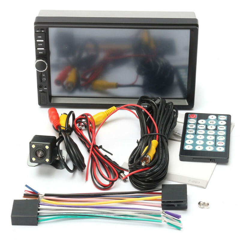 7” Touch Screen Double Bluetooth Car Stereo Radio MP5 Player Reversing Camera