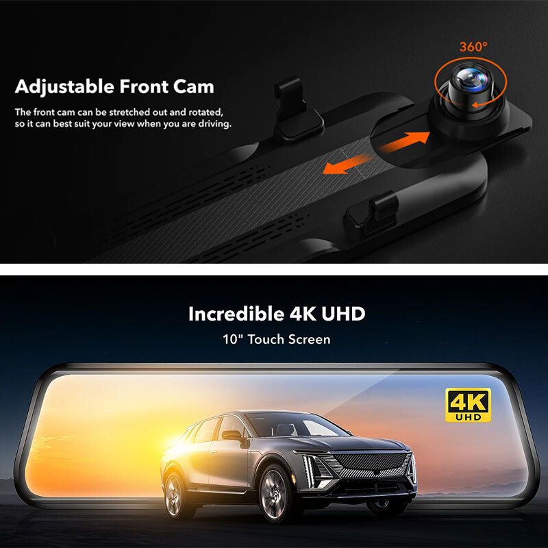 10″ Backup Camera Mirror Car Rear View Reverse Night Vision Parking Monitor NEW