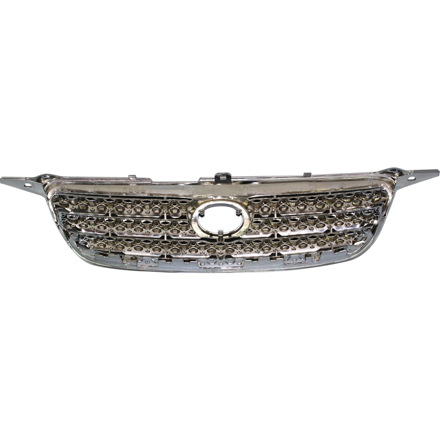 Grille Assembly For 2005-2008 Toyota Corolla Chrome Shell With Dark Gray Insert