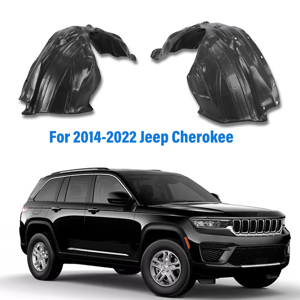 New Front Left & Right Fender Liner Set Black Fits 2014-2021 Jeep Grand Cherokee