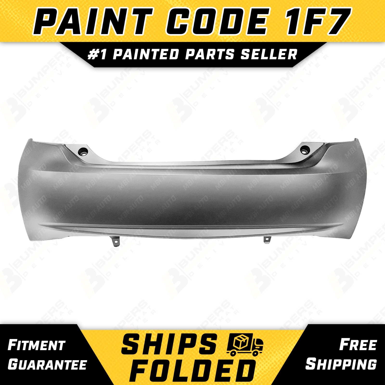 NEW Painted *1F7 – Silver* Rear Bumper Cover Fascia for 2010-2015 Toyota Prius