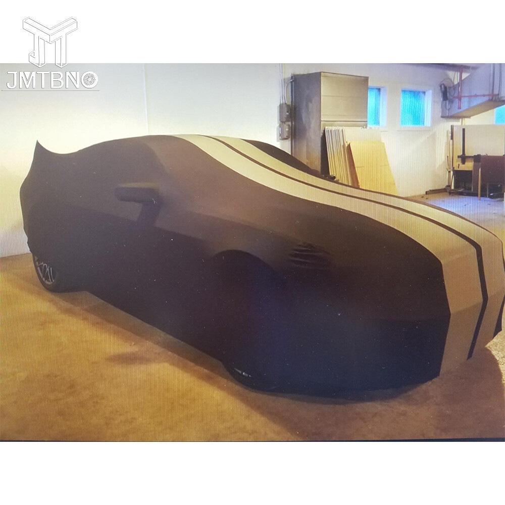 For Ferrari LaFerrari Grey Line Indoor Stain Stretch Full Car Cover UV Proof US