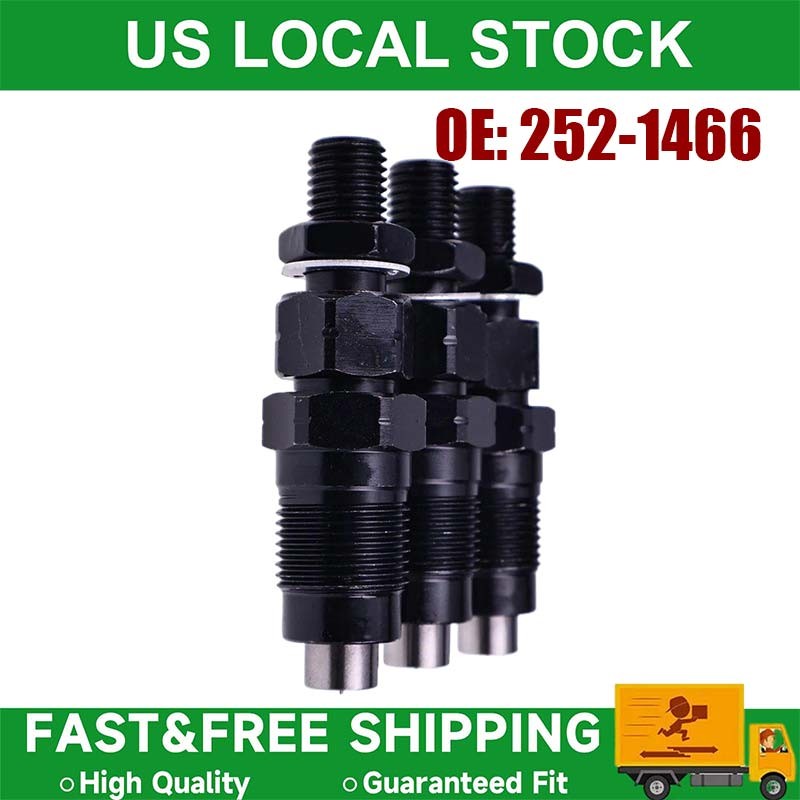 3Pcs Fuel Injector 252-1466 233-0584 for Caterpillar Engine C1.1 C1.5 C2.2 3013C