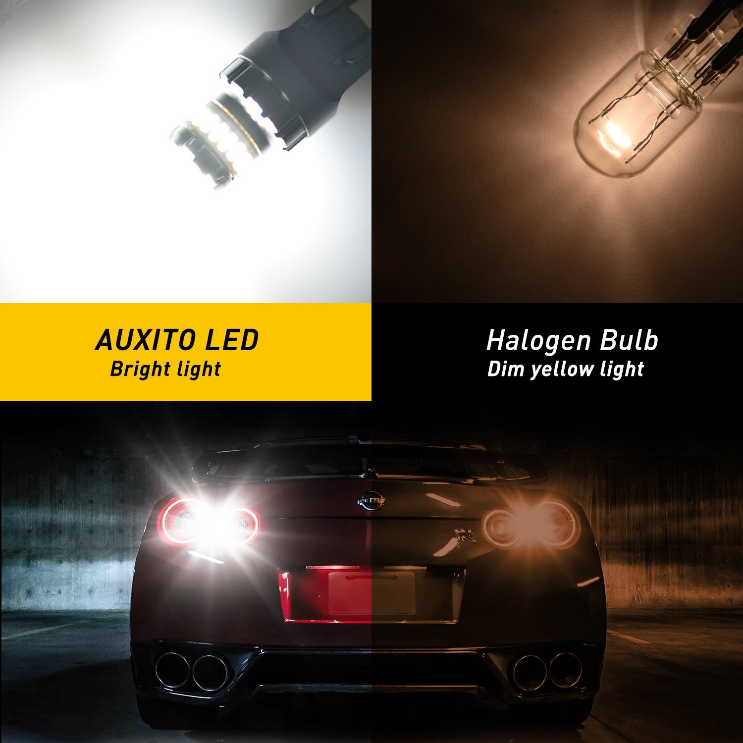 AUXITO 7440 7443 LED Backup Reverse Back Up Light Bulbs Super Bright White 2/10X